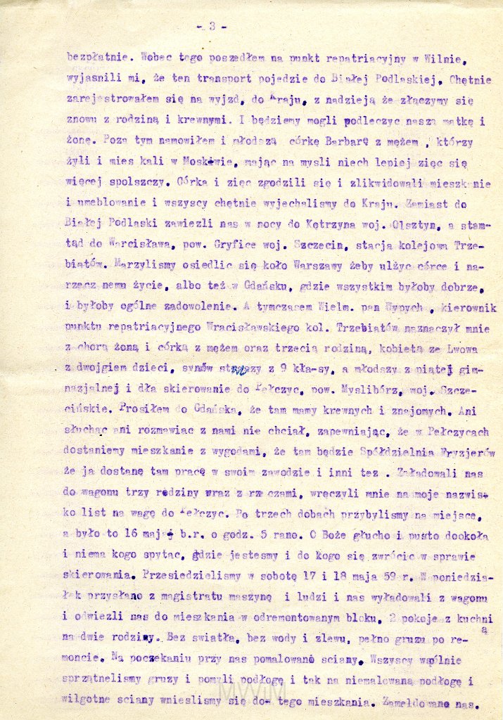 KKE 5874-4.jpg - Dok. Zażalenie Antoniego Graszko do Biura Skarg i Zażaleń przy Radzie Państwa w Warszawie w sprawie zmiany miejsca zamieszkania (na Gdańsk), Pełczyce, 1959 r.